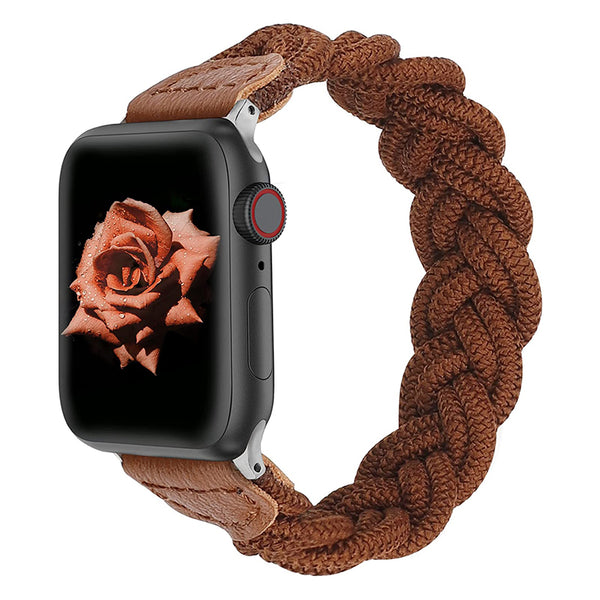 Wearlizer Apple Watch Bands Slim Elastic Braided Loop Strap Wristband Stretchy Woven