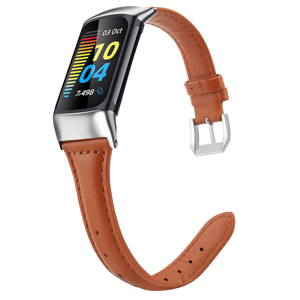 Wearlizer Fitbit Charge 5 Bands Slim Leather Band