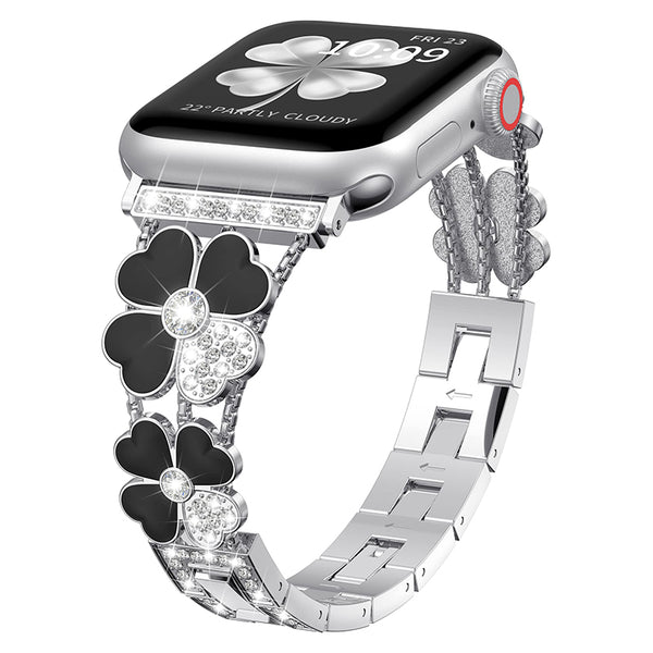 Wearlizer Apple Watch Band Bling Diamond Dressy Jewelry Metal Strap