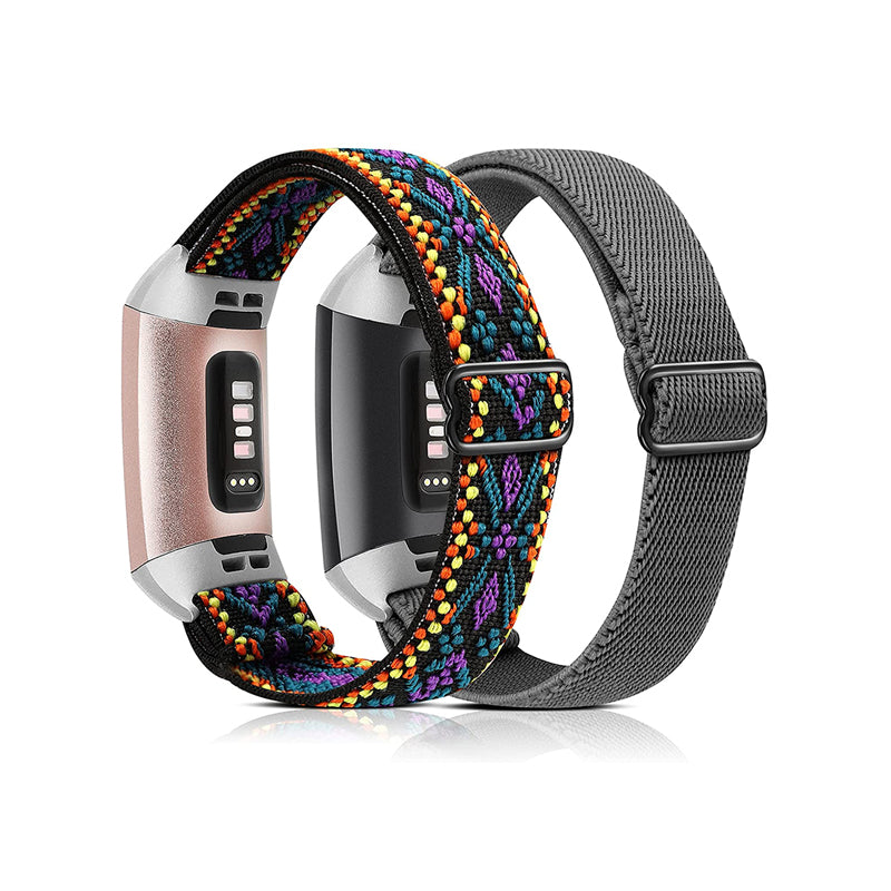 Wearlizer Packs Elastic Bands Fitbit Charge 4/Charge 3 SE,
