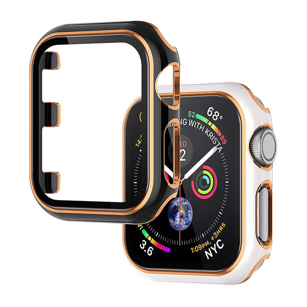 Wearlizer 2 Packs Case  Apple Watch Series 3 2 1 Screen Protector Slim Bumper Full Cover Hard PC Protective Case Accessories