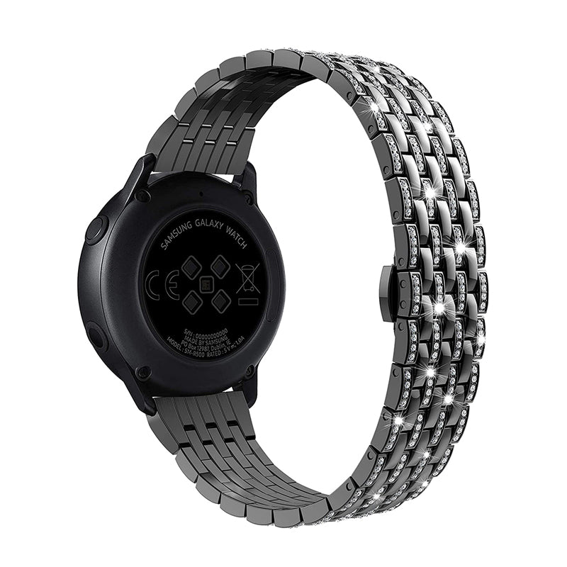 Metal Band Samsung Galaxy Watch Band 42mm Samsung Gear S3 Galaxy Watch 46mm Watchband, Men Women Classic Cowboy Chain  Luxury Steel Bracelet 22mm Replacement Wristband Strap Unisex