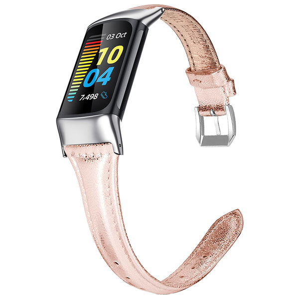 Wearlizer Fitbit Charge 5 Bands Slim Leather Band