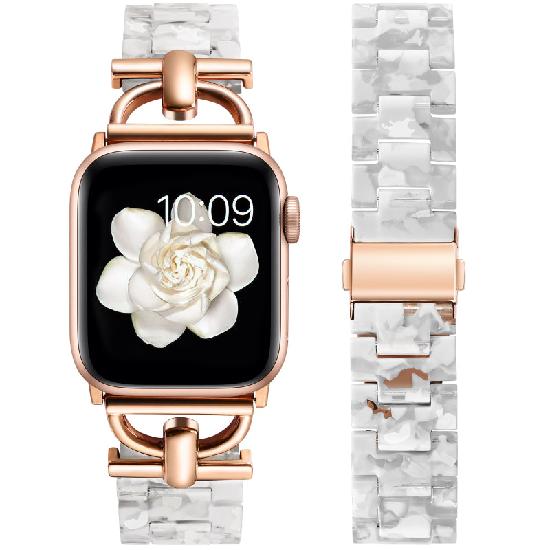 Wearlizer Resin Bands Compatible with Apple Watch Band 41mm 40mm 38mm