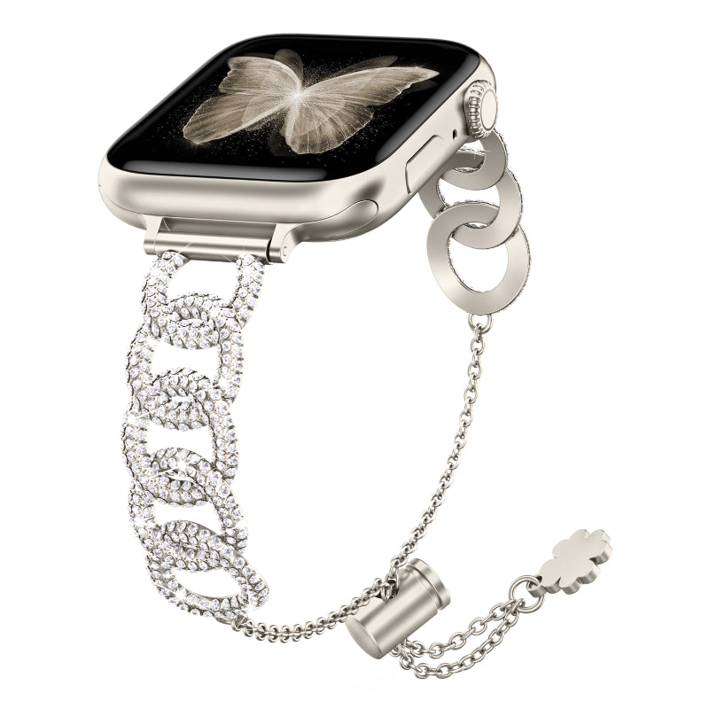 FLAPI Diamond Metal Band for iWatch Amazon.com: JOLOJO Diamond Band with Case Compatible for  main image 3