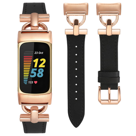 Wearlizer Correa de cuero compatible con Fitbit Versa 2 para mujer elegante  correa de cuero delgada con hebilla de metal en forma de D para reloj –  Yaxa Costa Rica