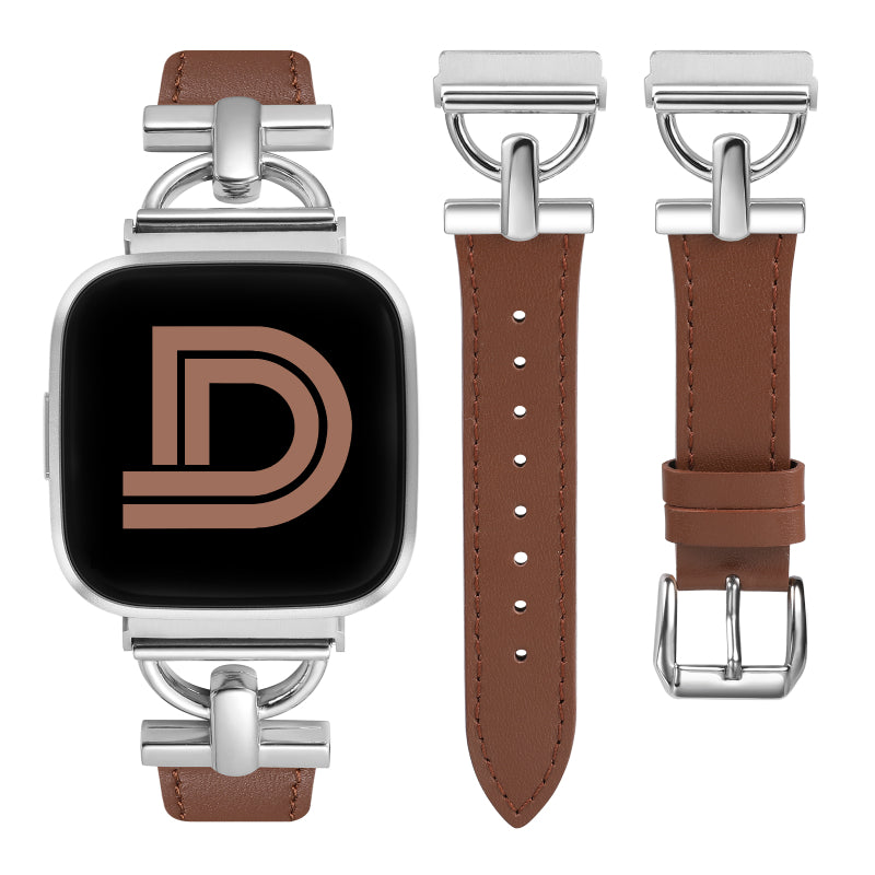 Wearlizer Leather Band Compatible with Fitbit Versa 2 Bands  display picture 1