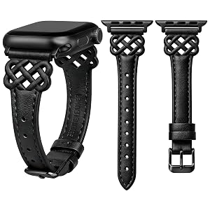 Wearlizer Celtic Knot Leather Compatible with Apple Watch