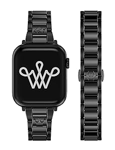 Wearlizer Compatible with Apple Watch Bands for Women 41/40/38/44/45/46/49/42mm, Dressy Metal Strap Designer Stainless Steel Gold Silver Bracelet for iWatch Series 11 10 9 8 7 6 5 4 3 SE/Ultra 3 2 1