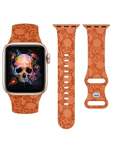 Wearlizer Halloween Silicone Strap Compatible with Apple Watch
