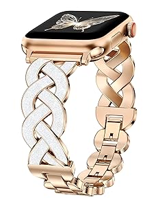 Wearlizer Metal Band Compatible with Apple Watch Bands Women 40/38/41/42/44/45/46/49mm, Dressy Enamel Stainless Steel Bracelet Celtic Knot Strap for iWatch Series 11 10 9 8 7 6 5 4 Ultra/SE 3 2 1