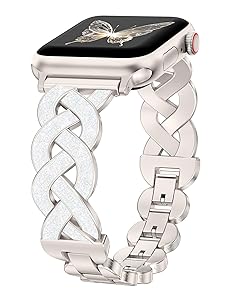 Wearlizer Metal Band Compatible with Apple Watch Bands Women 40/38/41/42/44/45/46/49mm, Dressy Enamel Stainless Steel Bracelet Celtic Knot Strap for iWatch Series 11 10 9 8 7 6 5 4 Ultra/SE 3 2 1