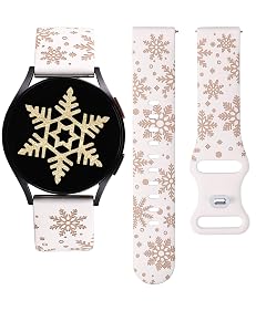 Wearlizer Christmas Snowflake Engraved Silicone for Samsung Watch