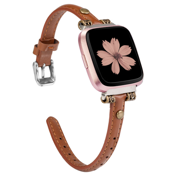 Wearlizer Leather Fitbit Versa/Versa 2 /Versa Lite/Versa SE for Women Men