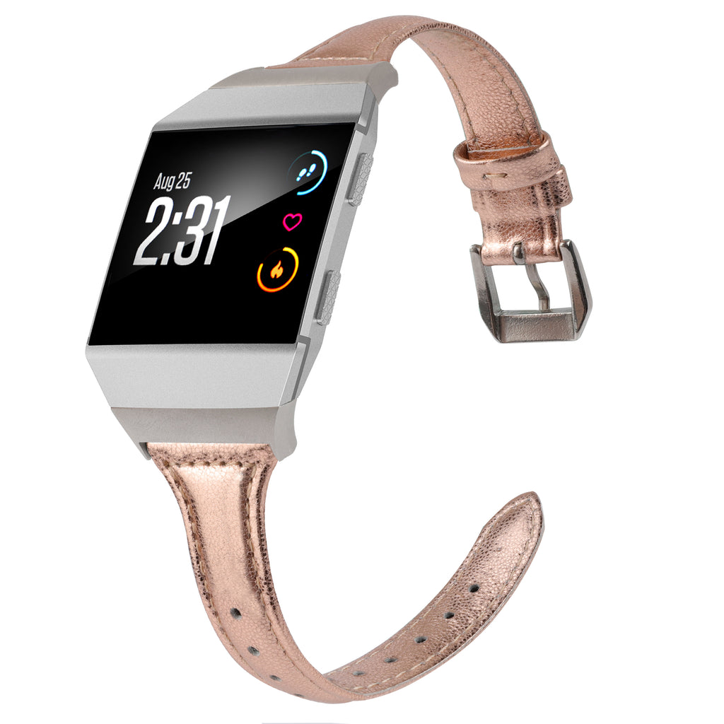 Wearlizer Leather Band Compatible for Fitbit Ionic Bands Women Men Ge