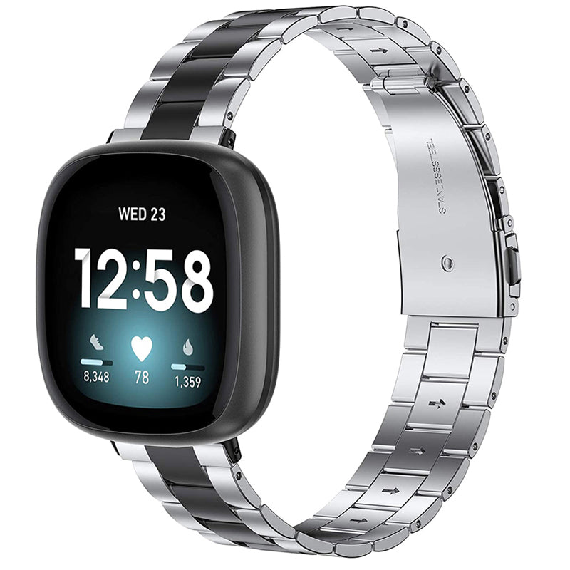 Stainless Steel Fitbit Versa Mens Bands FIEWESEY Men's Women's