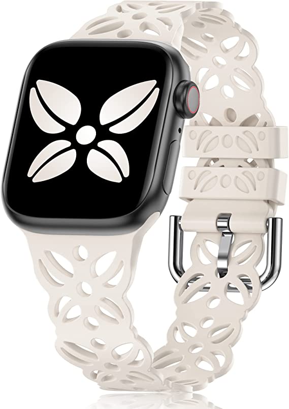 Wearlizer lace Cutout Band Compatible with Apple Watch Band 38mm 40mm