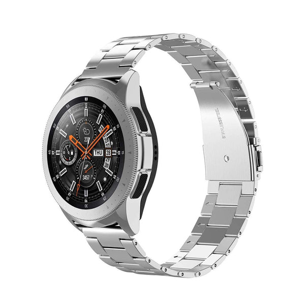 Wearlizer Stainless Steel Compatible with Samsung Galaxy Watch 42mm/Active 2 40mm/44mm Band,Ultra-Thin Lightweight Band Galaxy Watch 42mm/Galaxy Watch Active