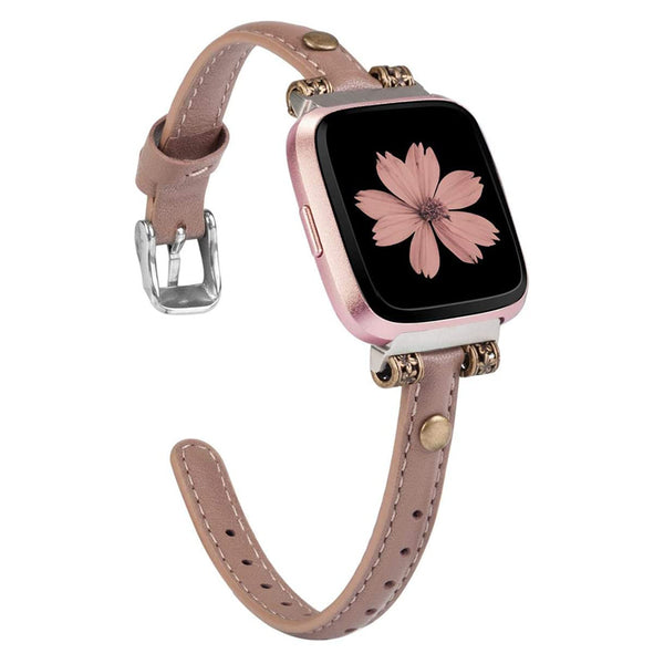 Wearlizer Leather Fitbit Versa/Versa 2 /Versa Lite/Versa SE for Women Men