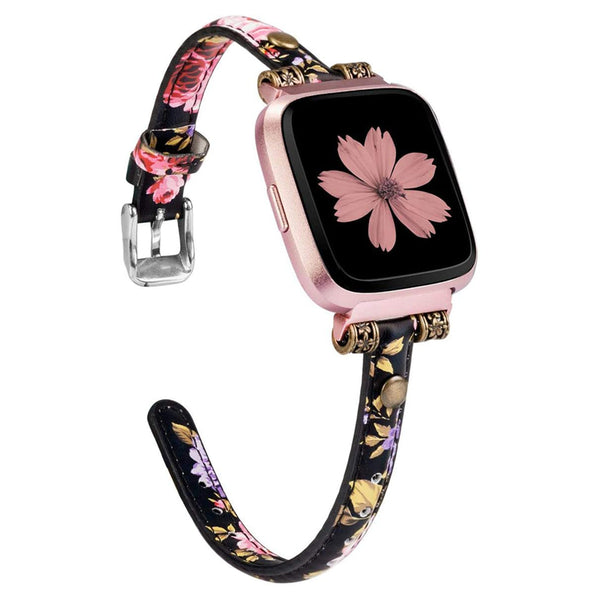 Wearlizer Leather Fitbit Versa/Versa 2 /Versa Lite/Versa SE for Women Men