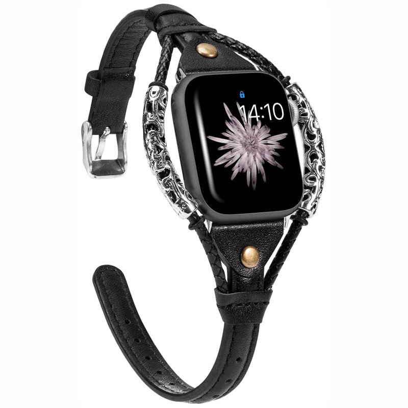 Wearlizer Leather Apple Watch Bands Handmade Twist Strip Strap