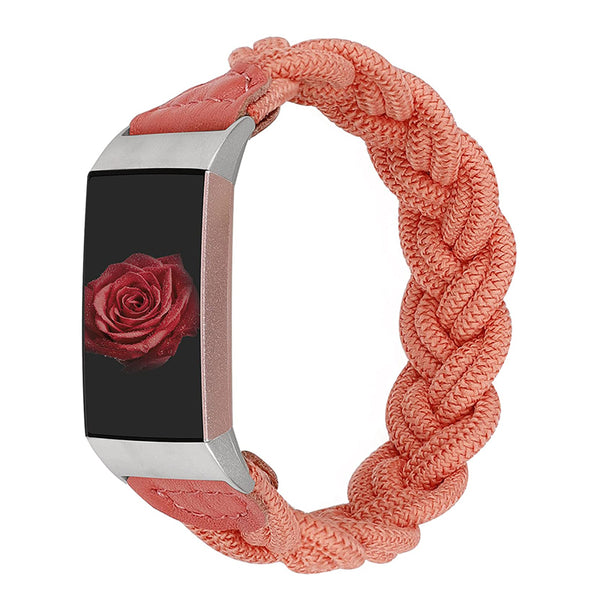Wearlizer Fitbit Charge 4/ Charge 3 Bands for Women, Cute Elastic Braided