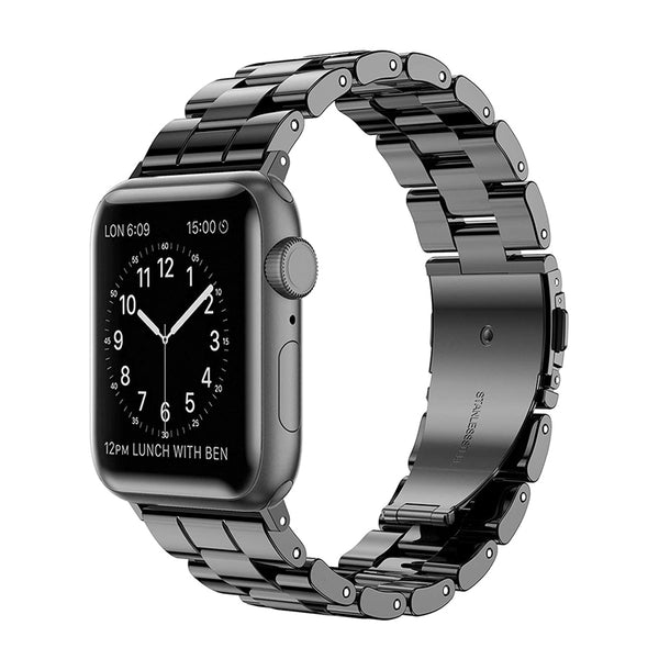 Wearlizer Apple Watch Band Metal Resin Steel Clasp